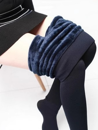 Autumn and Winter Pearl Fleece One-piece Pants fleece-lined Thickened Leggings Fleshy Pantyhose Warm One-piece Pants