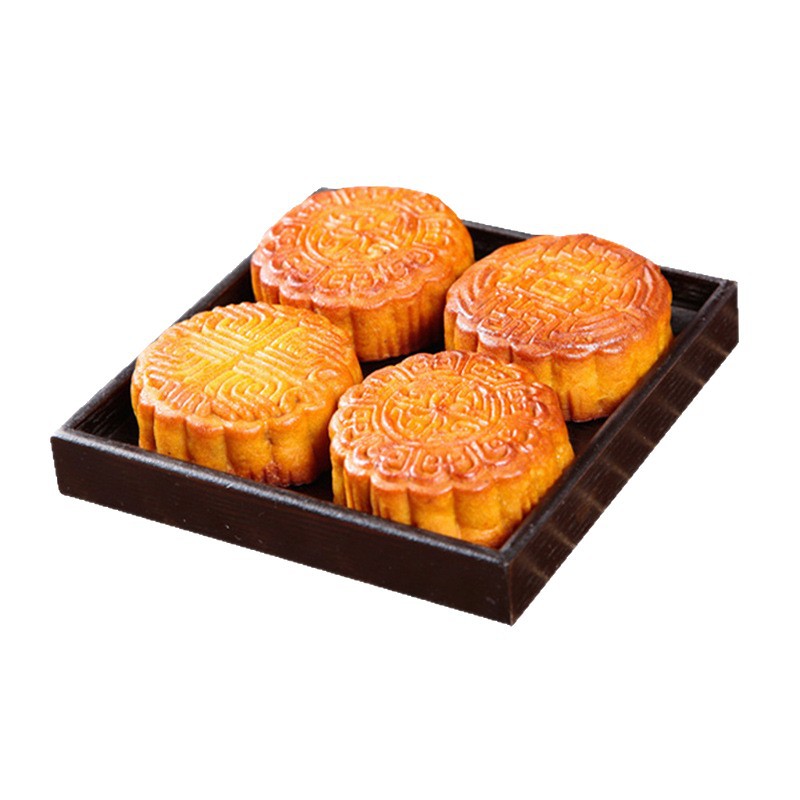 Cantonese-Style Mid-Autumn Mooncakes with Egg Yolk, Lotus Paste, Five-Nut Filling, Black Sesame Bean Paste, Peach Skin, Flowing Center, Multi-Flavor Wholesale Group Purchase