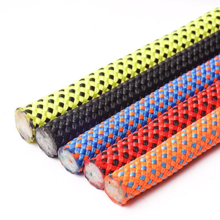 Zhanfan Canle 16mm Mountaineering Climbing Rope Safety Rappelling Rope Rescue Life-Saving Rope High-Altitude Work Rope Factory Direct Sale