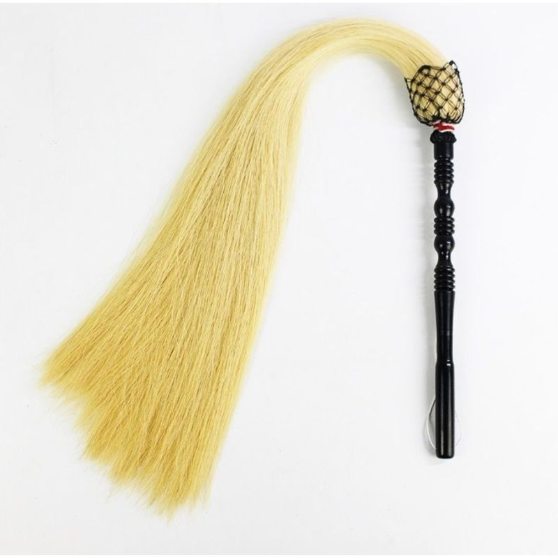 Tai Chi Dusting Brush, Real Ponytail Dusting Brush, Peach Wood and Jujube Wood, Direct Sales from the Manufacturer