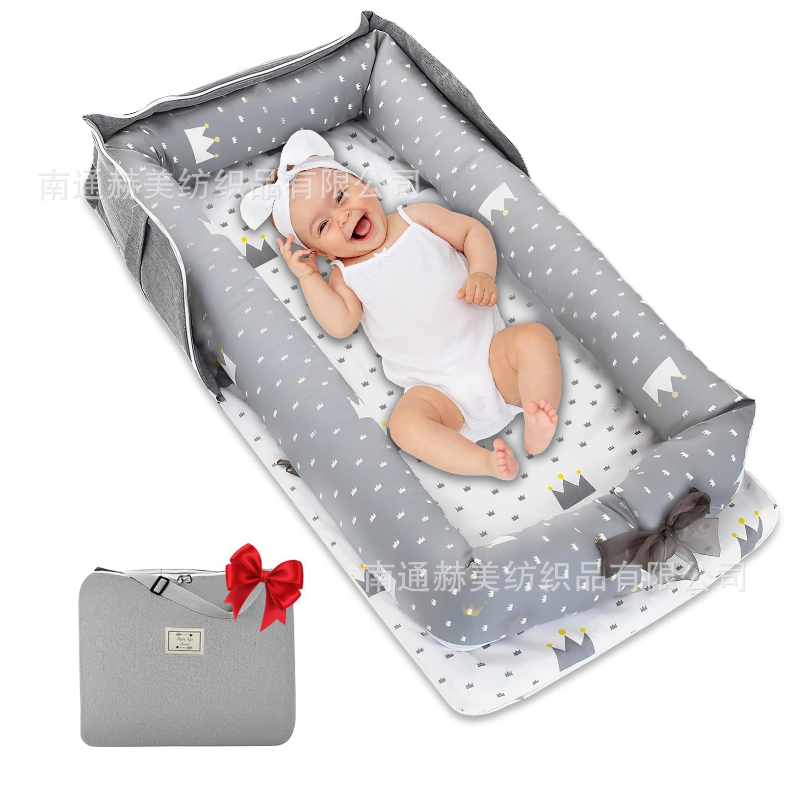 Кросс-бордовая детская кроватка Hemei, портативная, сумка для мамы, кровать в кровати, дорожная кроватка