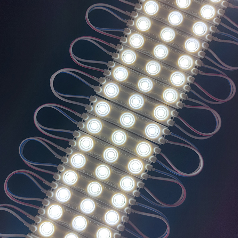 Led Light Source Advertising Module 12V Low Voltage Waterproof Advertising Light Box Luminous Characters High Brightness Photoelectric Led Injection Molding Module