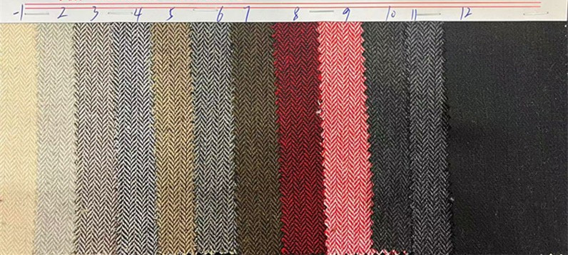 Ready Supply of Small Herringbone Woolen Outwear Woolen Material