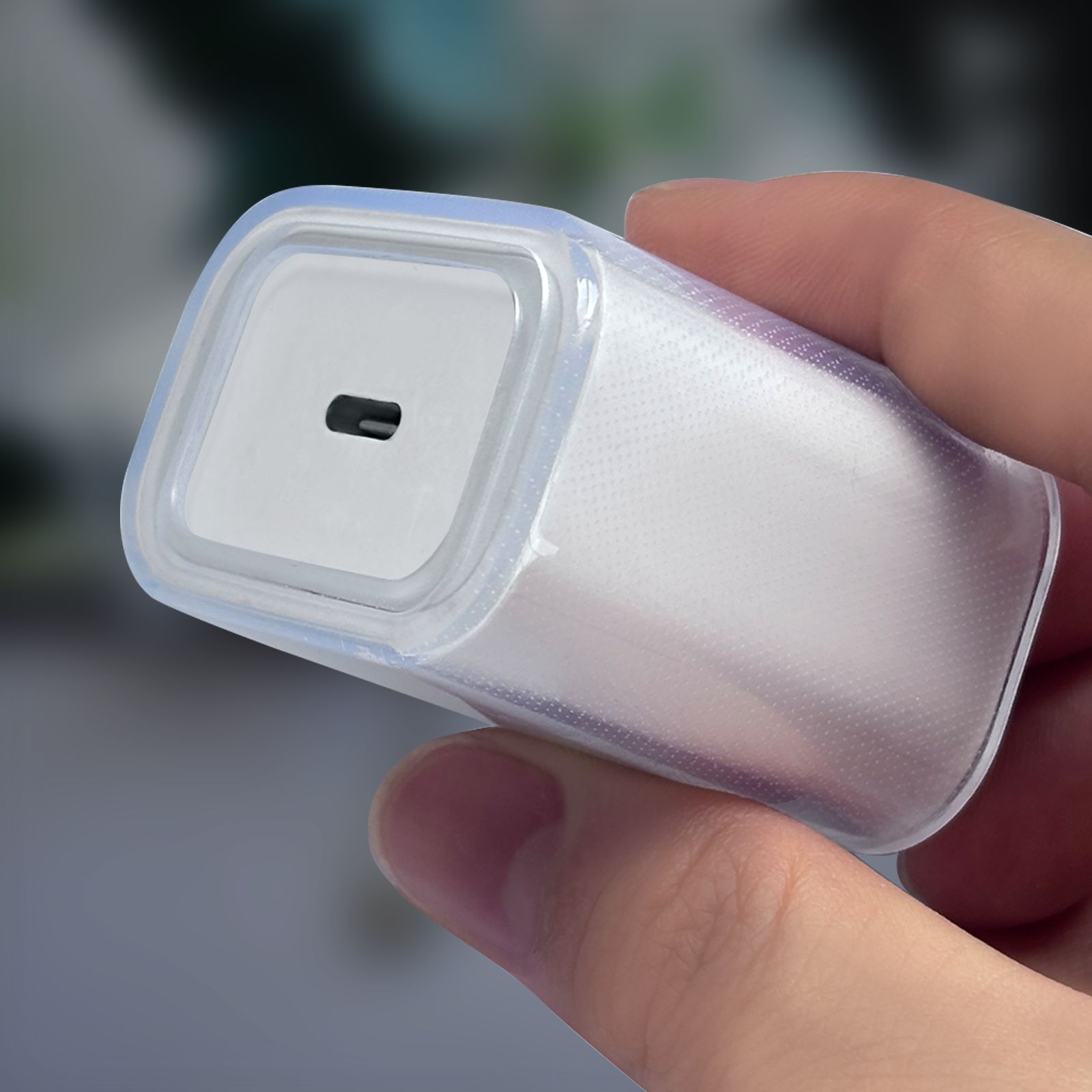 Charging Head Protective Cover Suitable for Apple 18/20W Charger Protective Cover Data Cable Bite Transparent Protective Cover