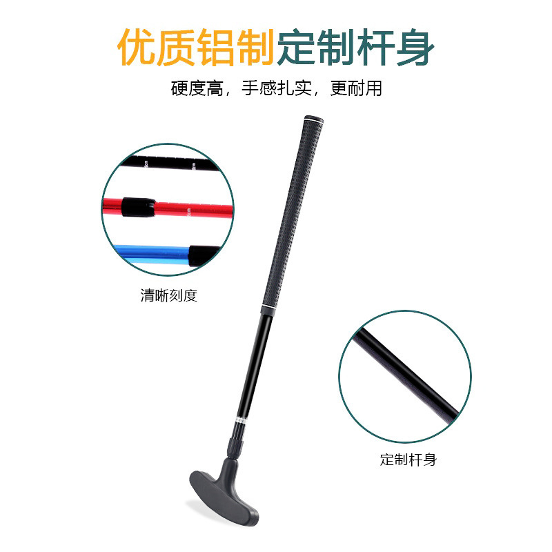 Cross-border hot sale golf youth putter retractable adjustable club adult children double-sided golf putter