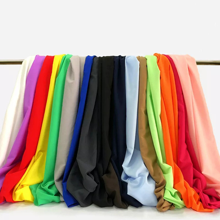 Customized Production of Pongee High Elastic Four-Way Elastic Clothing Lining Printed Composite Encrypted Plain Lining Pongee