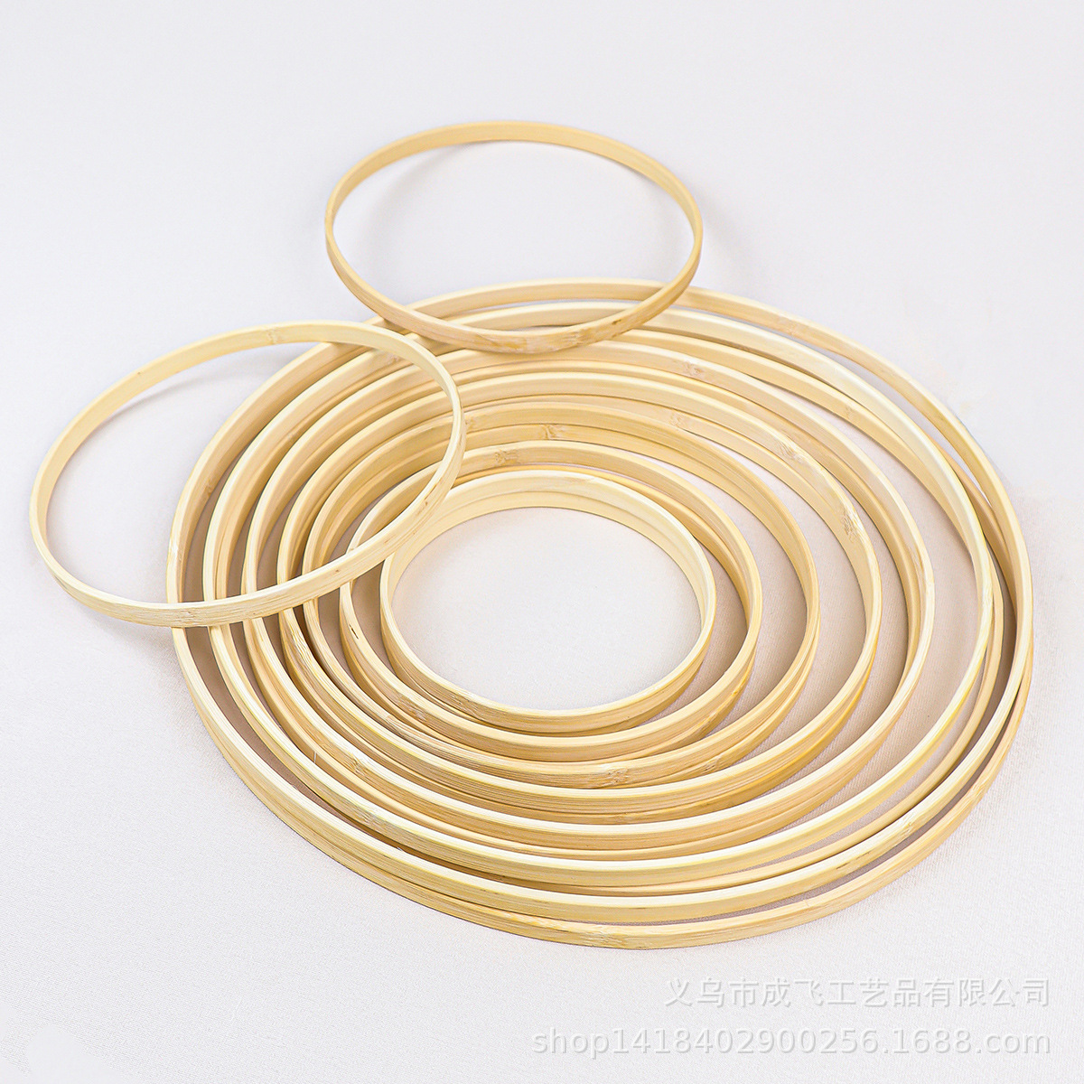 Factory direct dream catcher bamboo ring lantern cross embroidery shed tools round bamboo embroidery ring frame manual disc