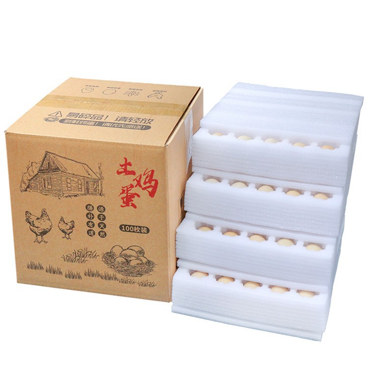 Egg packing box shockproof pearl cotton egg tray express special foam packing box egg box drop-proof