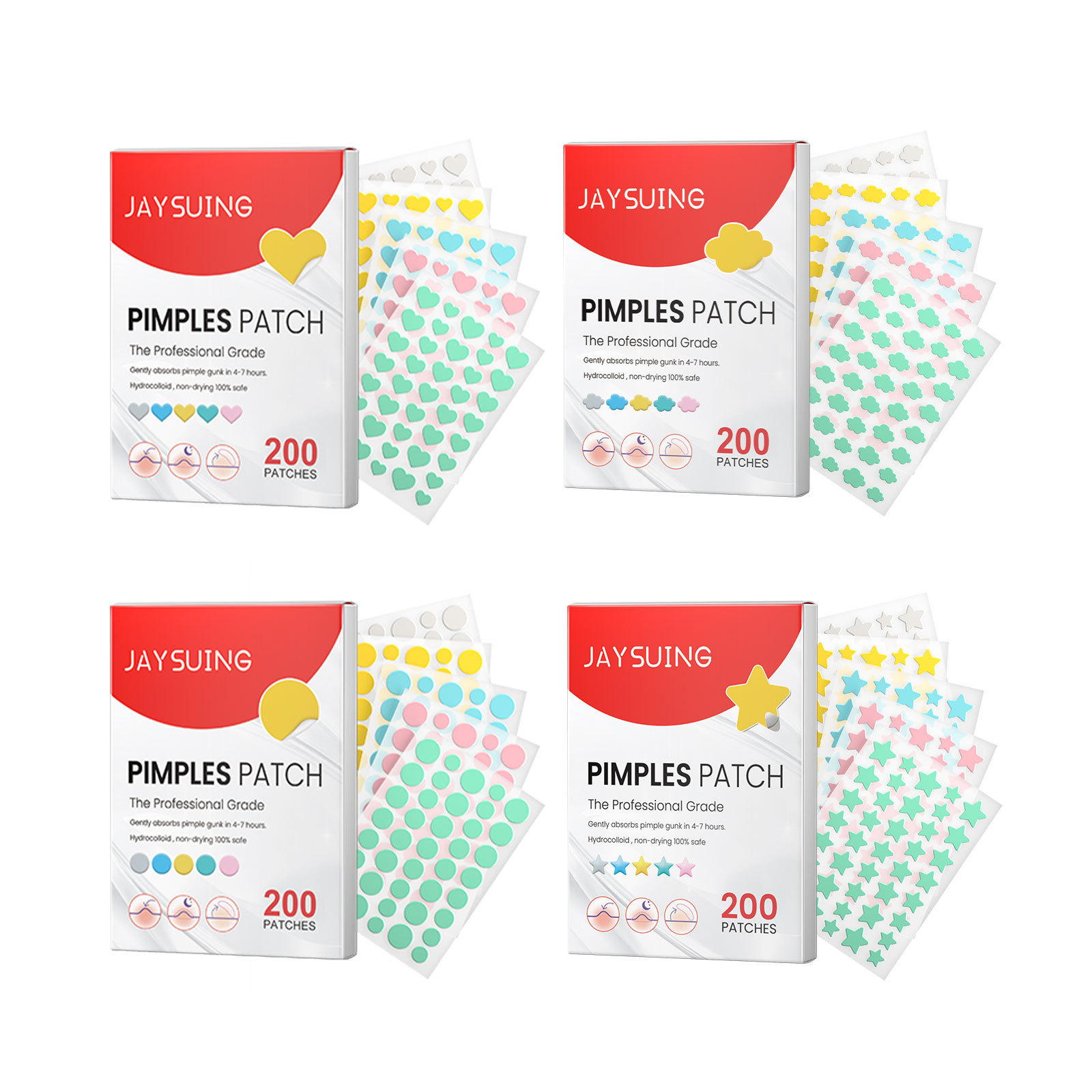 Jaysuing Acne Patch Series Facial Care Cleansing Closure Mouth Gentle Fading Acne Balancing Skin Acne Patch