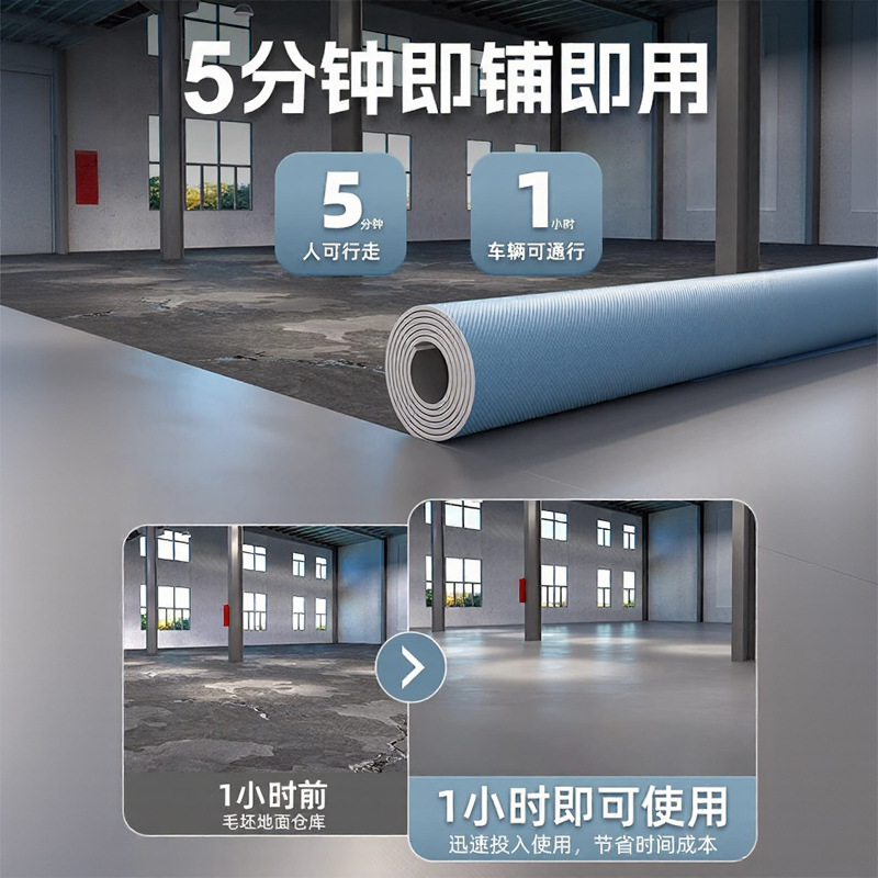 Household Floor Leather Cement Floor Directly Laid Pvc Self-Adhesive Brick Floor Stickers Thickeneded Wear-Resistant Waterproof Carpet Floor Mats