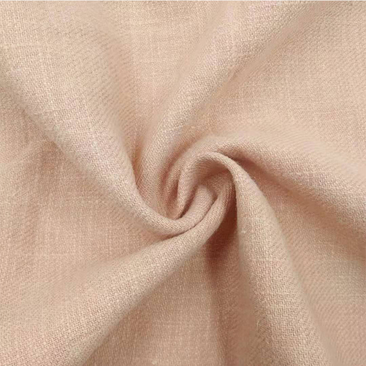Spot Ramie Cotton Fabric Twill Ramie Bamboo Wash Plain Color Ancient Costume Zen Clothing Tea Art Clothing Top Fabric