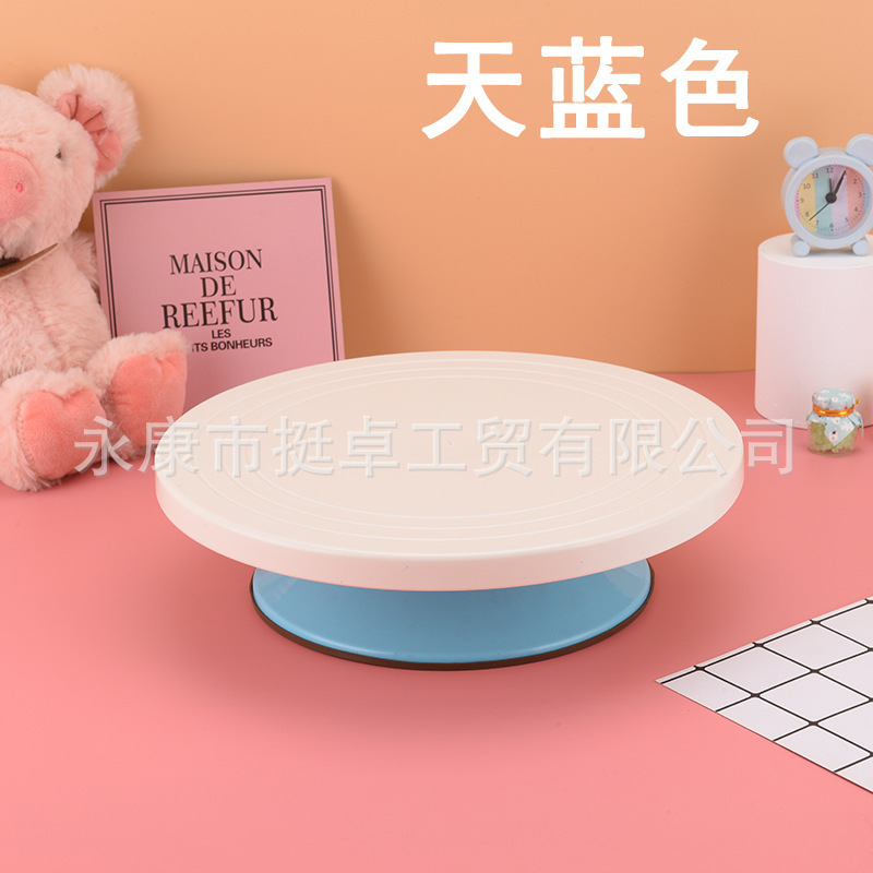 8/10/12-inch cake turntable plastic decorating table cake rotating table plastic turntable decorating cream Workbench