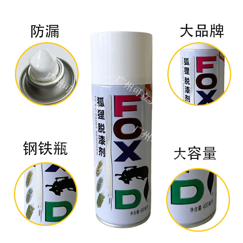 Fox High-Efficiency Paint Remover for Cars, Metal, Wood, Furniture, Powerful Paint Removal, Traceless, Express Penetration Paint Washing Water