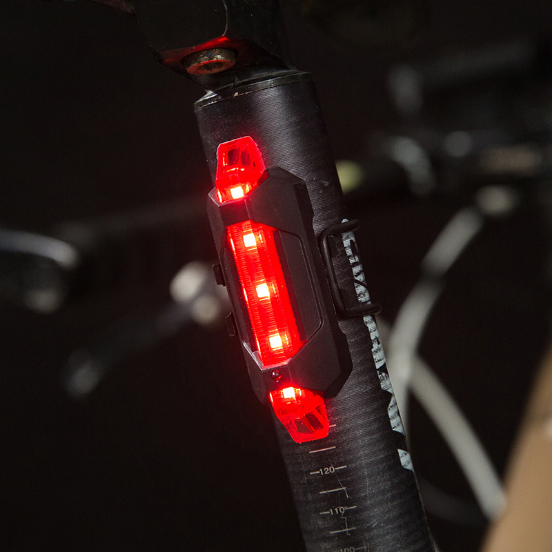 Cross-Border High-Bright Rechargeable Bicycle Light Outdoor Night Riding Waterproof Headlight Tail Light Sports Lighting Set Accessories Factory