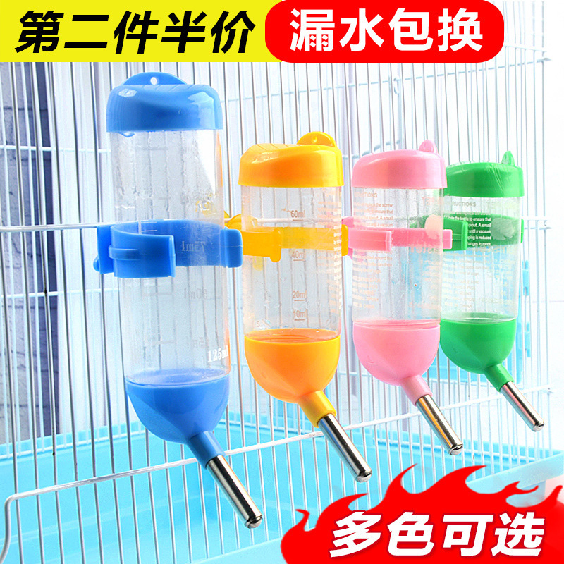 Поилка для кроликов, висячая, кормление шиншилл, питьевой фонтан, специальная большая поилка для морских свинок, не протекает