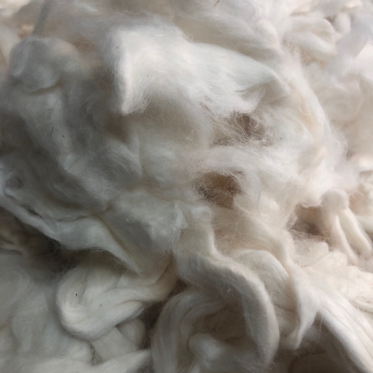 Bleached Linen Cotton Blended Fiber Linen Fiber Cotton and Linen Mixed Fiber 1 Catties 69 Yuan