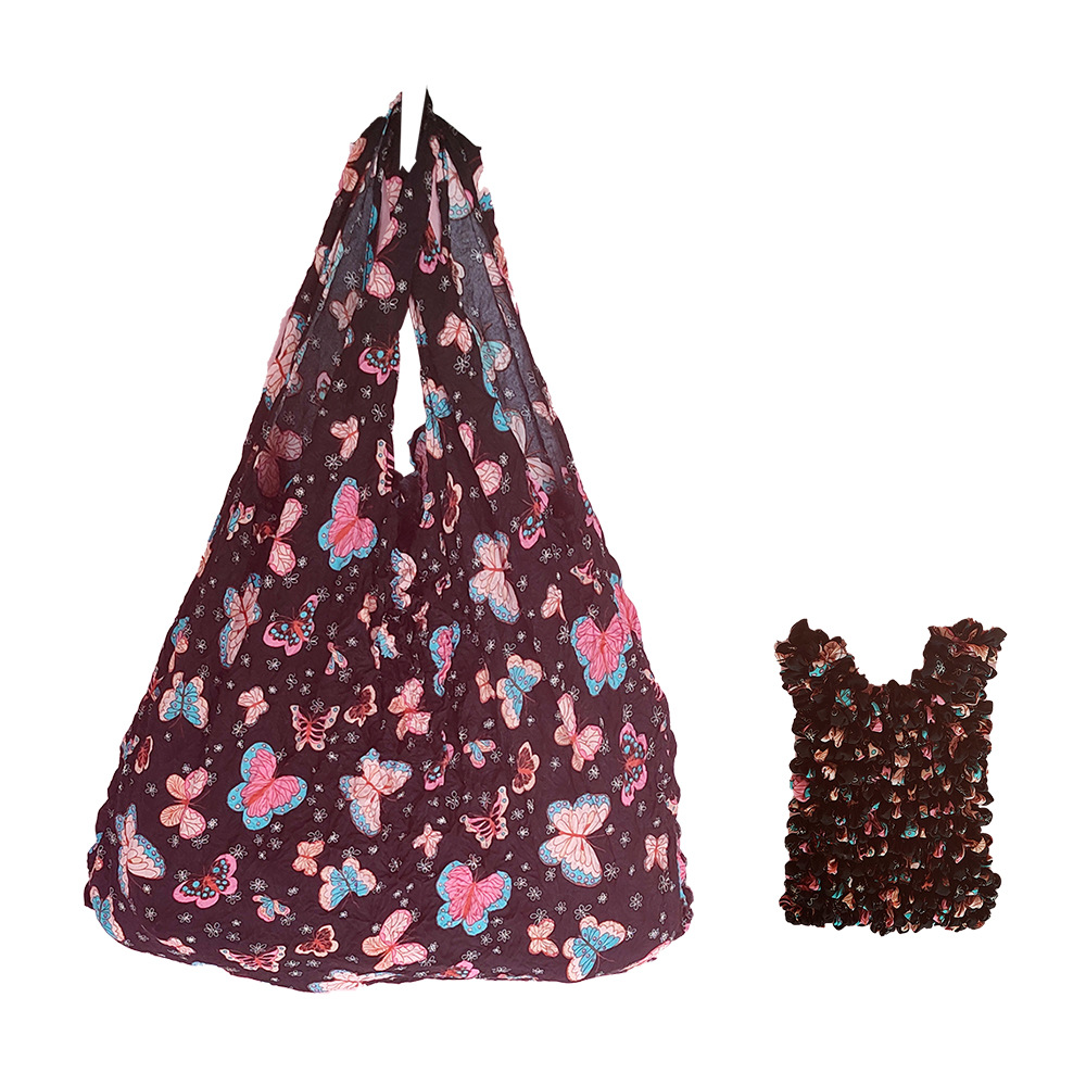 Cross-border New Inner Bag Hedgehog Bag Sanpu Bag Pineapple Bag Magic Telescopic Bubble Bag Shrinkable Pleated Portable Bag