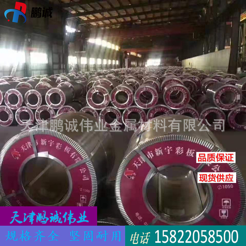 Tianjin Spot Color Coated Rolls Xinyu Painted and Plated Color Steel Plates Jinghua Color Steel Tiles Color Coated Plates 0.4mm White Gray Rolls