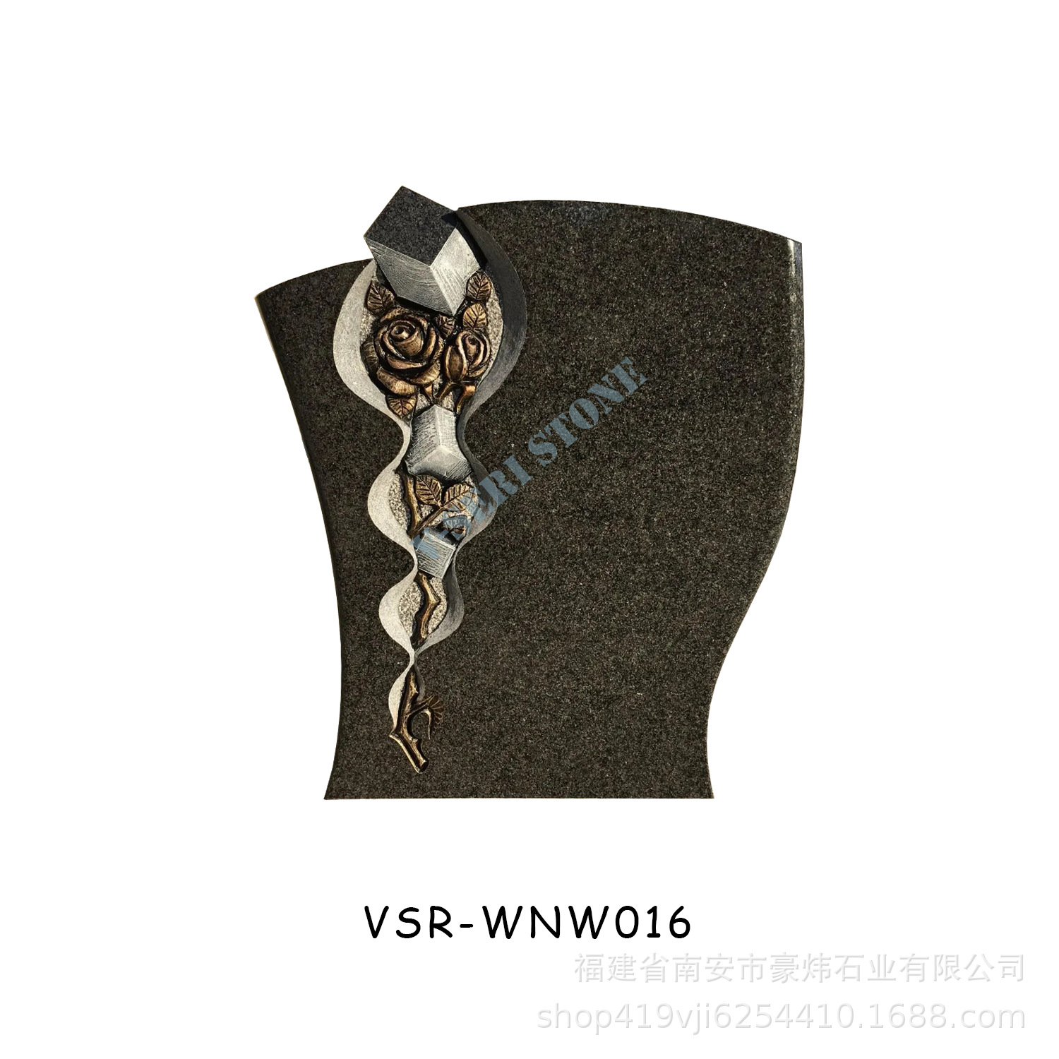 Novel Design Black Granite Tombstone Support Personalized Customization Granite Tombstone Manufacturer