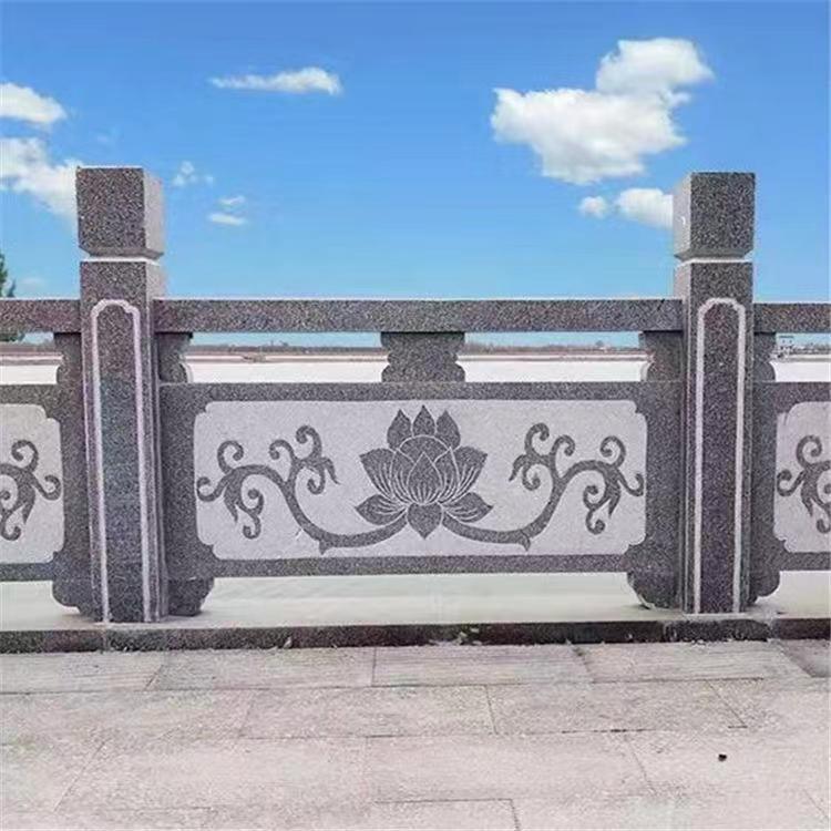Granite Stone Railings, Marble Guardrails, River Stone Carved Railings, Villa Temple Pond Fence Stone Railings