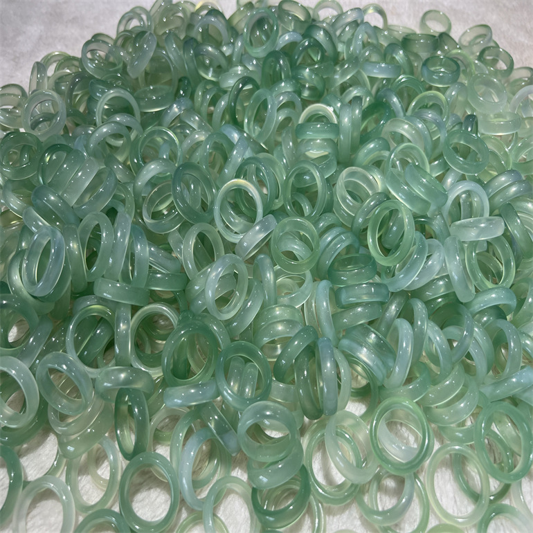 Оптовая продажа кольца из натурального агата, кольцо для мужчин и женщин, многоцветное