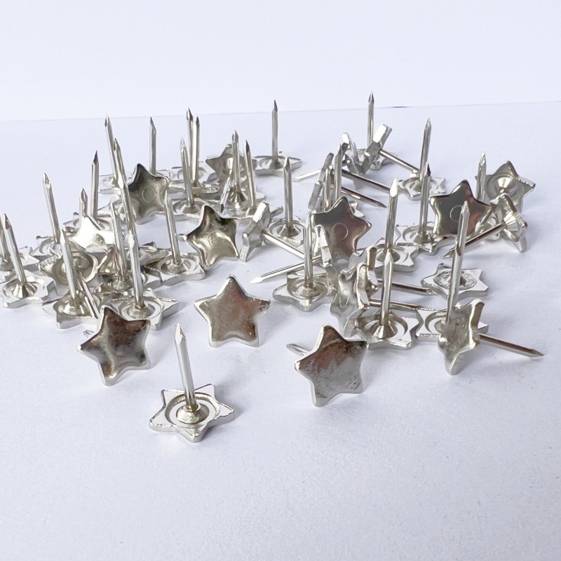 Five-pointed Star Thumbtacks, Flat Nails, Cartoon Thumbtacks, Metal Thumbtacks, Screen Window Nails, Small Nails, Creative Decorative Flat Nails
