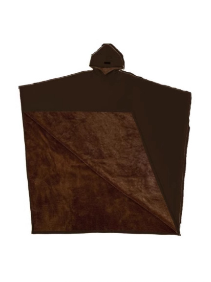 2025 cross-border European and American TEMU autumn and winter punk loose hooded button wool loose cape jacket for men and women