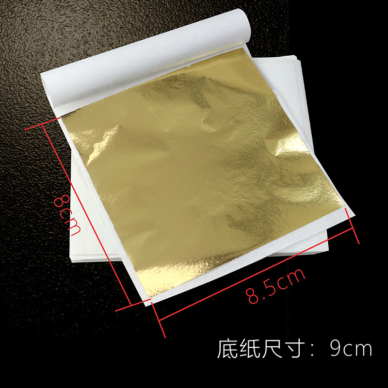 Factory Direct high quality 9cm Taiwan imitation gold foil decoration top nail art Crystal mud multi-color gold foil paper