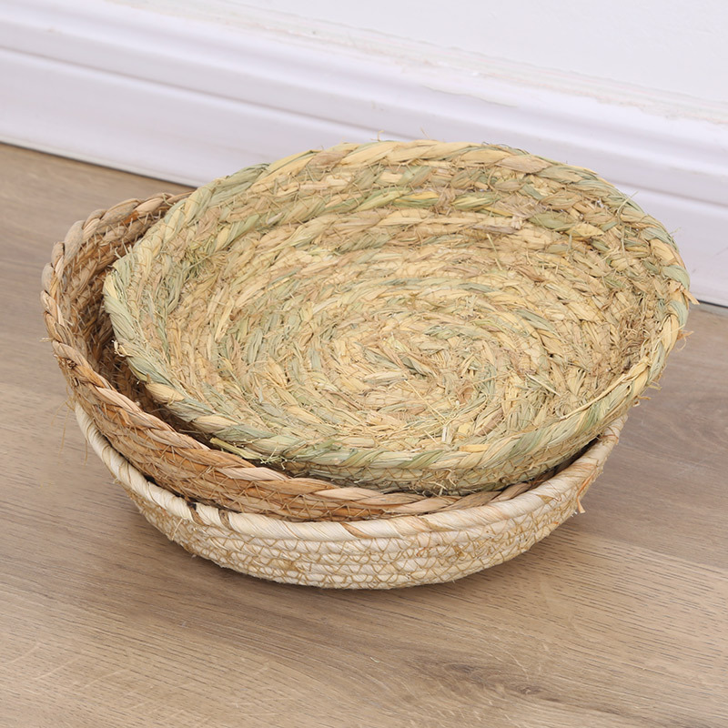 Straw Woven Pigeon Nest, Pigeon Breeding Nest, Rabbit Hamster Guinea Pig Corn Husk Nest, Pet Nest, Straw Woven Nest