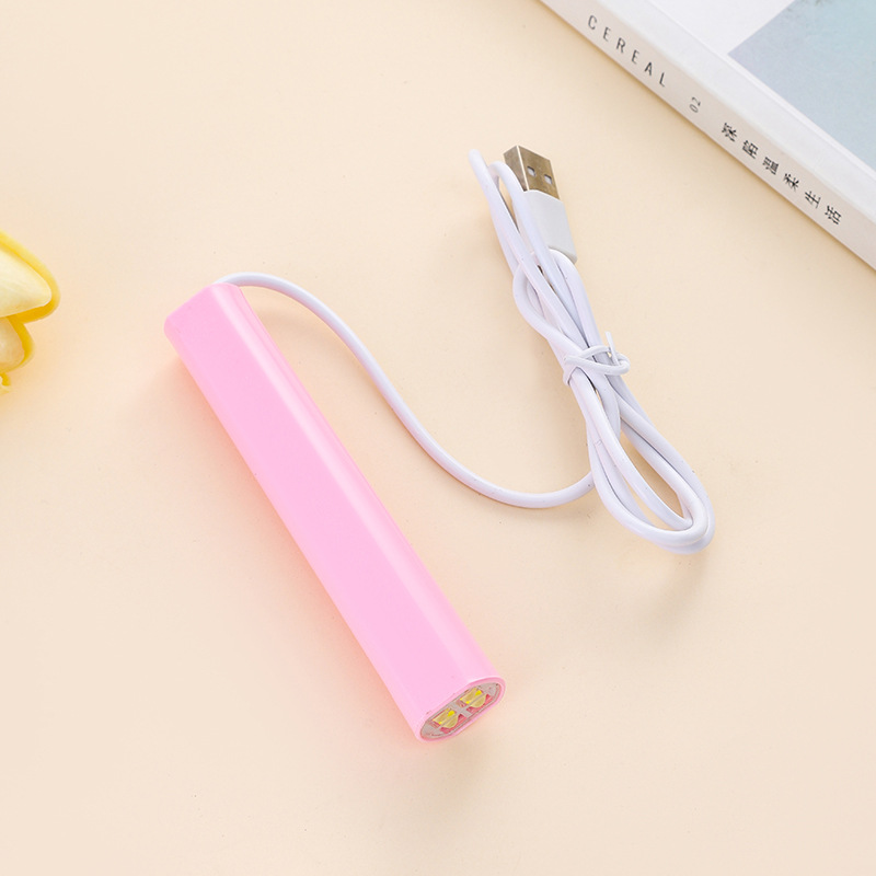 Hand-Held Manicure One-Word Lamp, Quick-Drying, Non-Drying, Uv Phototherapy Lamp, Wearable Nail Polish Glue Special Baking Lamp, Mini Phototherapy Lamp