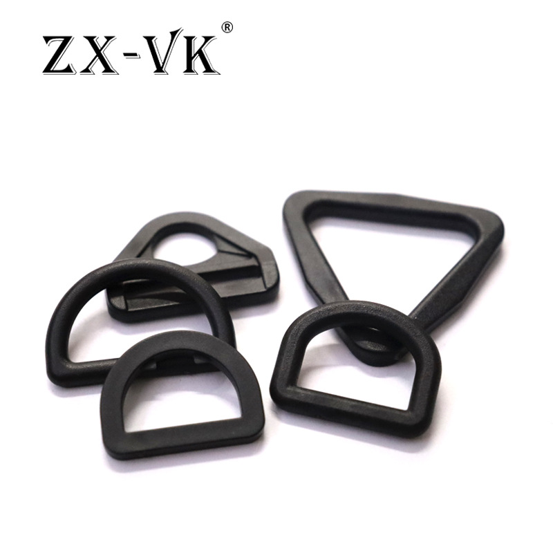 Manufacturer Plastic Luggage D-ring Tactical Backpack Plastic D-shaped Buckle Linear D Buckle Triangle Buckle Flat D Buckle