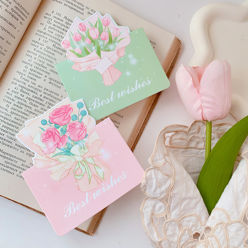 Three-dimensional bouquet flower creative greeting card flower shop birthday blessing mother's day small card teacher's day thank you card