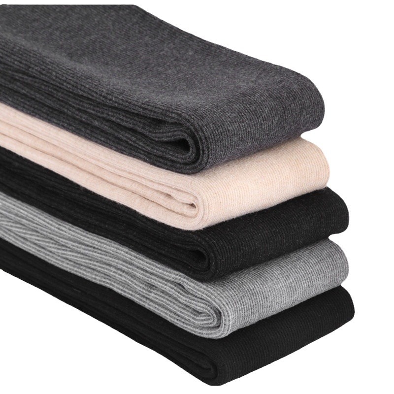 Autumn and Winter Velvet Thickeneded Threaded Cotton Vertical Stripesd Leggings for Outer Wear, Foot-Stepping Warm Pants for Women, One-Piece Pants with Feet