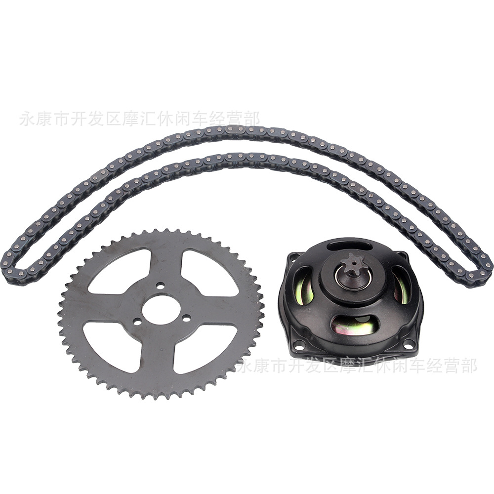 Mini motorcycle accessories 47/49CC small sports car two punch and gear plate chain chain plate big fly small chain T8F