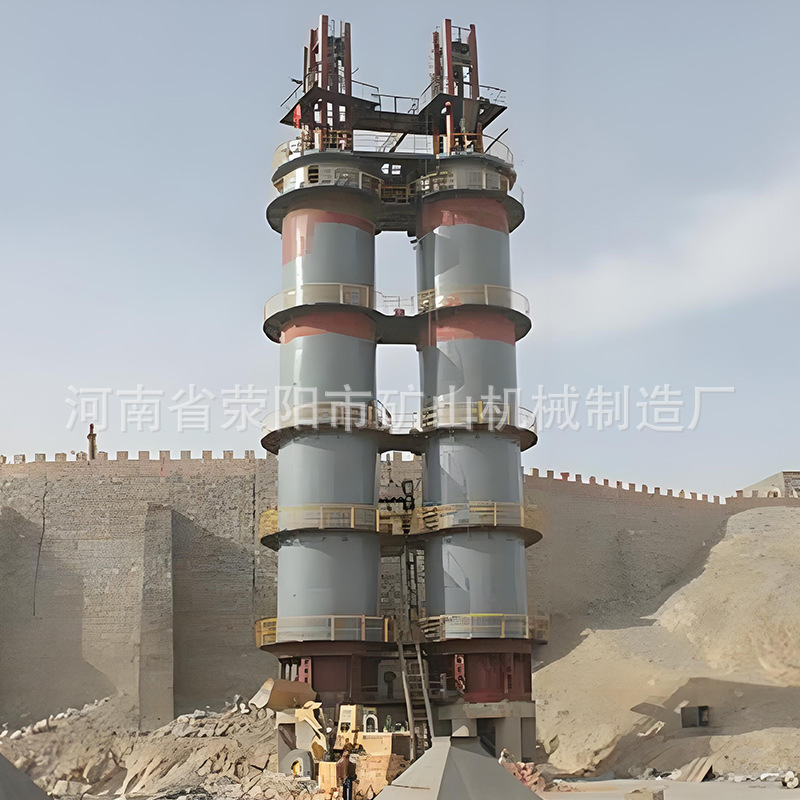180 Ton Active Lime Vertical Kiln Stable Thermal System Adjustable Output