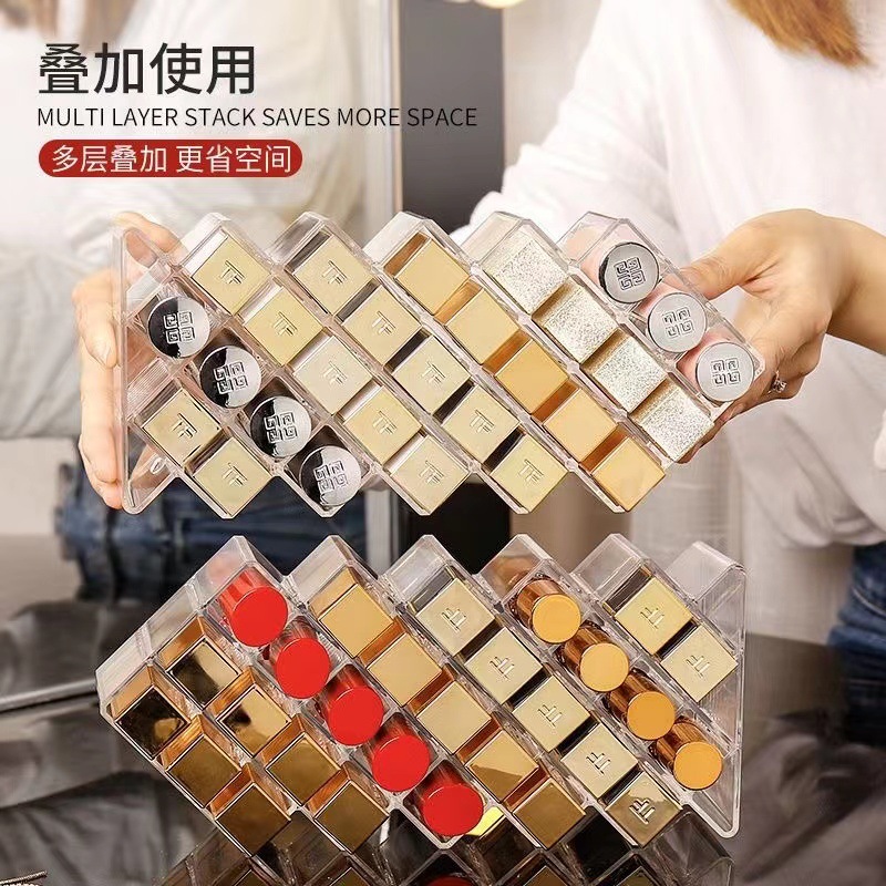 Fish-type vertical lipstick storage rack lipstick storage box cosmetics storage box display rack lip glaze lipstick rack