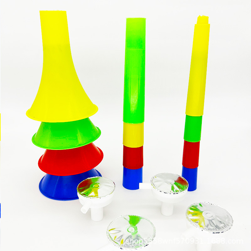 Three Large Telescopic Horn Cheering Activities Children's Toys Plastic Games Football Fans Stall Cheerleaders