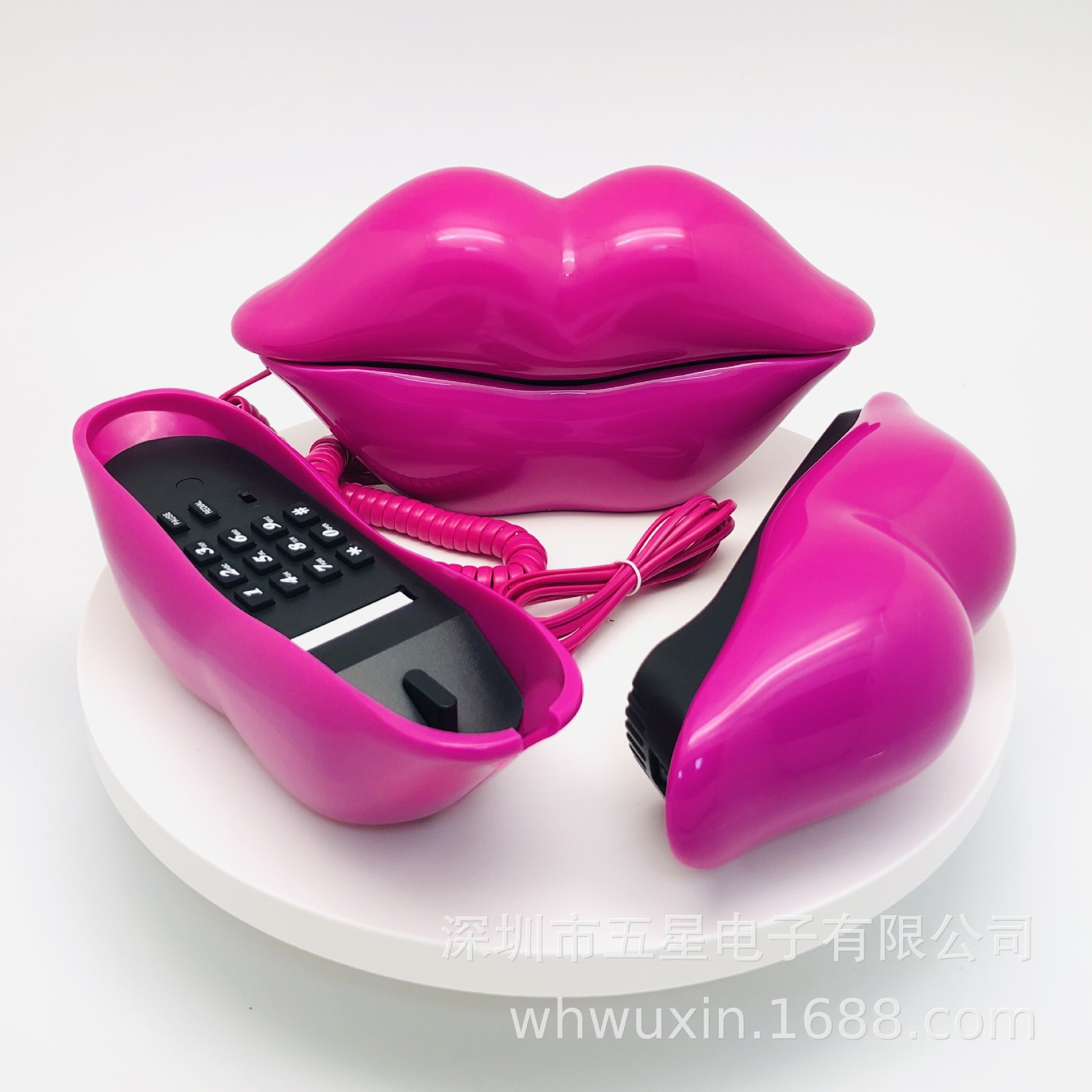 Colorful red European style red lip phone lip phone cross-border e-commerce gift phone