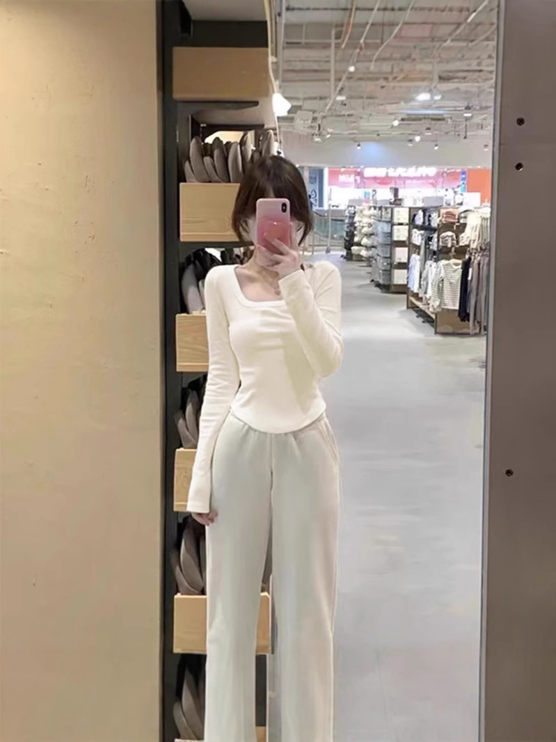 300г немецкая бархатная длинная рубашка с длинным рукавом для женщин, U-образный вырез, сексуальный топ, осень-зима, сладкий стиль