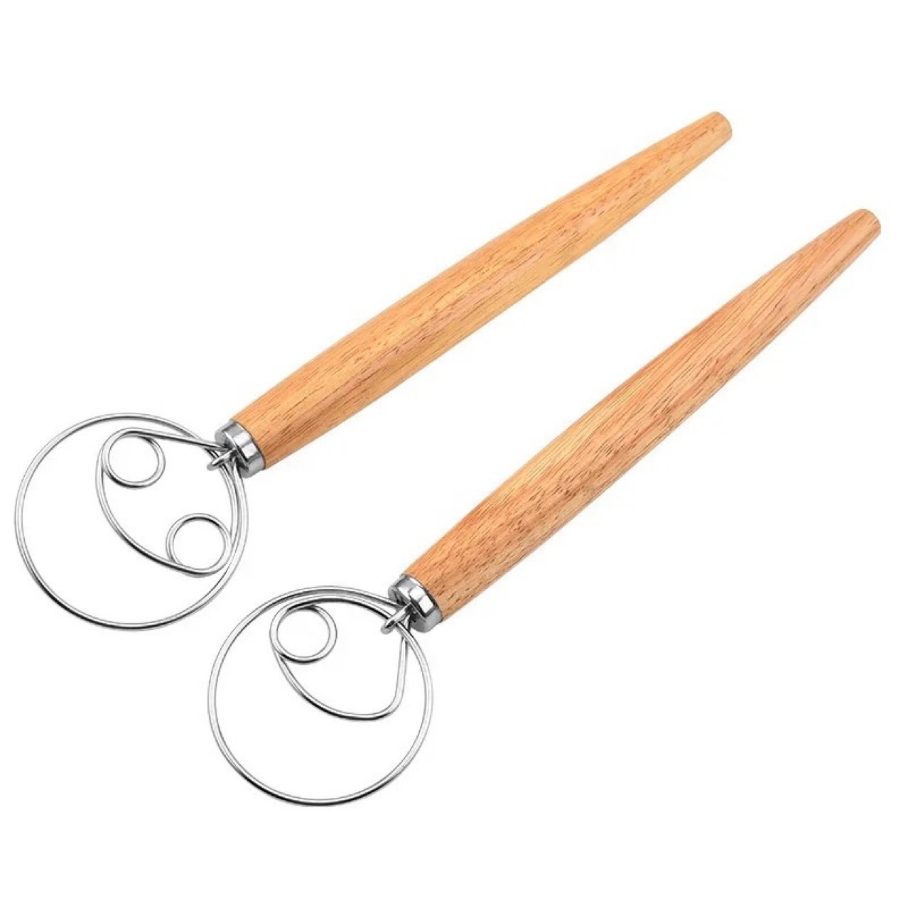 in stock new egg beater flour beater dough mixer double ring single ring stirring rod 13 inch oak mixer