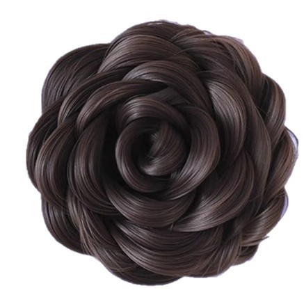 Tiktok-Style Wig Hair Tie Handmade Flower Hairpin Atmospheric Hair Accessory Camellia Side Bun Hair Ornament