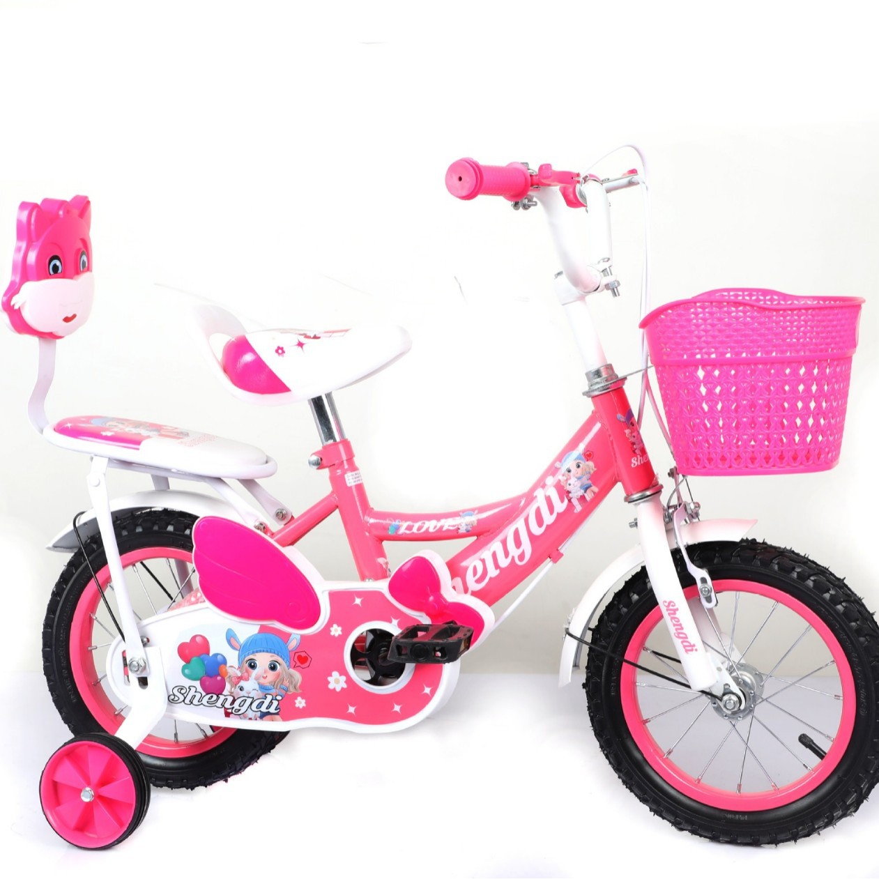 Export children's bicycle factory wholesale 12-14-16 inch girl bicycle 3-6-9 years old toy Princess car