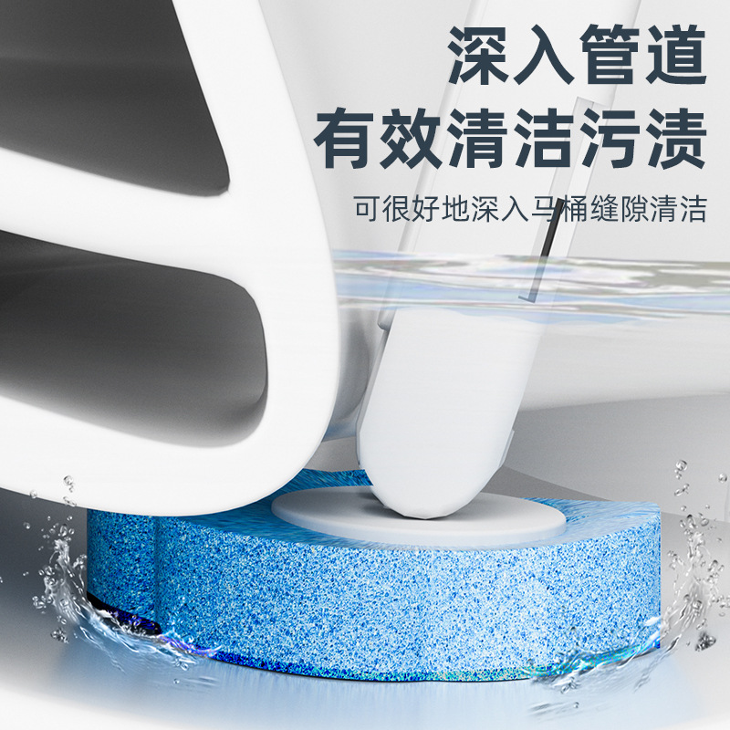 Integrated bathroom cleaning suit toilet disposable toilet brush cleaning brush head wall hanging toilet toilet brush