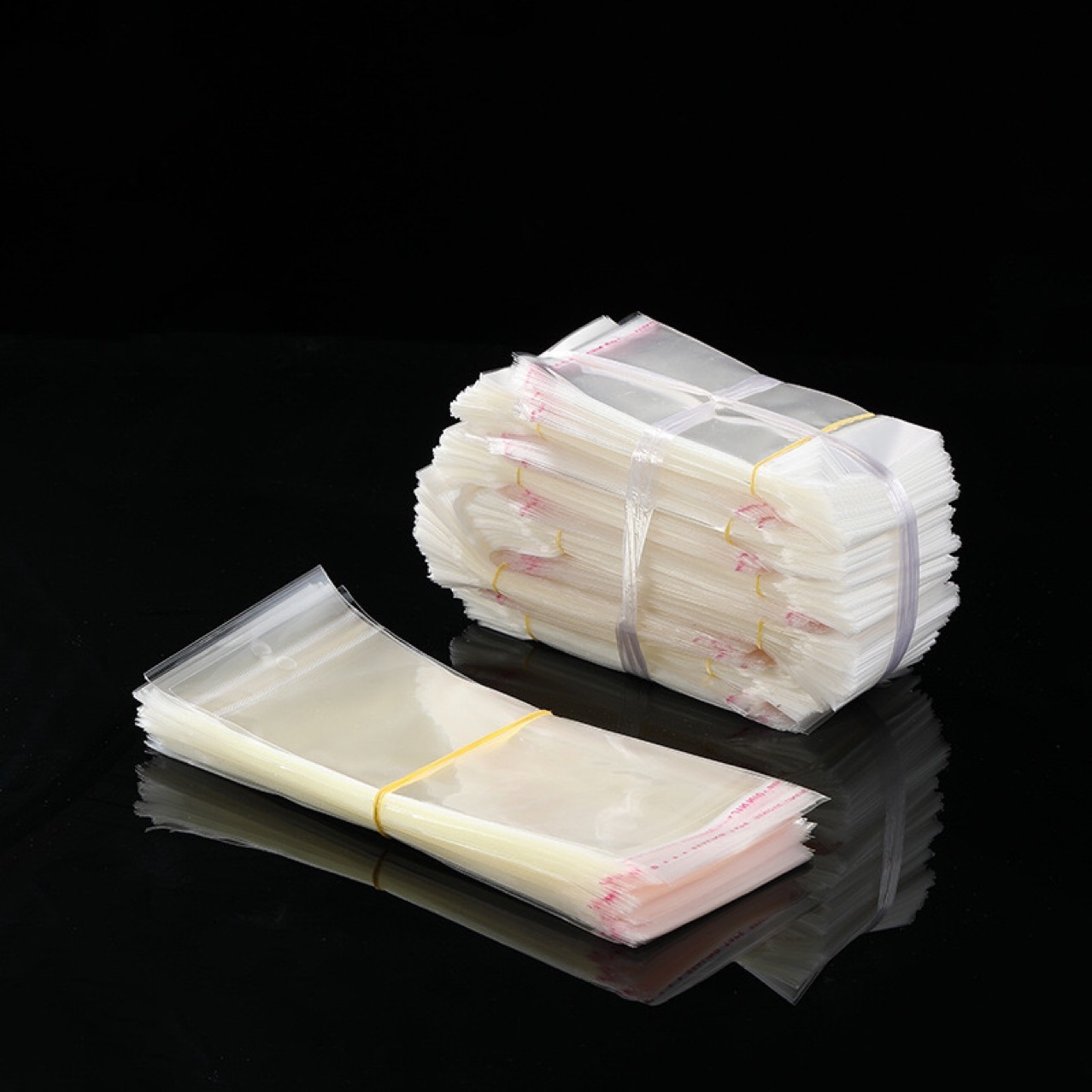New Opp Self-Adhesive Bag Transparent Plastic Bag Clip Ziplock Bag Plastic Seal Bag Jewelry Jewelry Packaging Bag