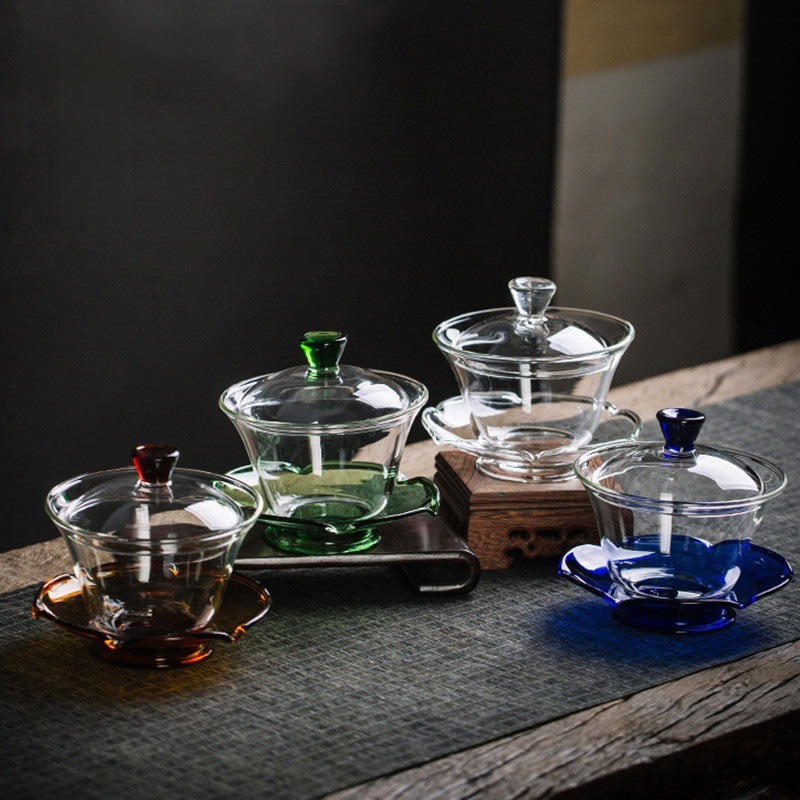 Чаша Саньцай, многокрасочная, устойчивая к холодным и горячим температурам, простая