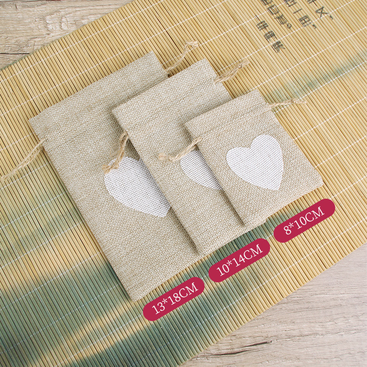 Hemp Rope Linen Drawstring Flap Pocket Pants Drawstring Linen Wine Bottle Bag Imitation Linen Drawstring Gift Packaging Bag Manufacturer Wholesale