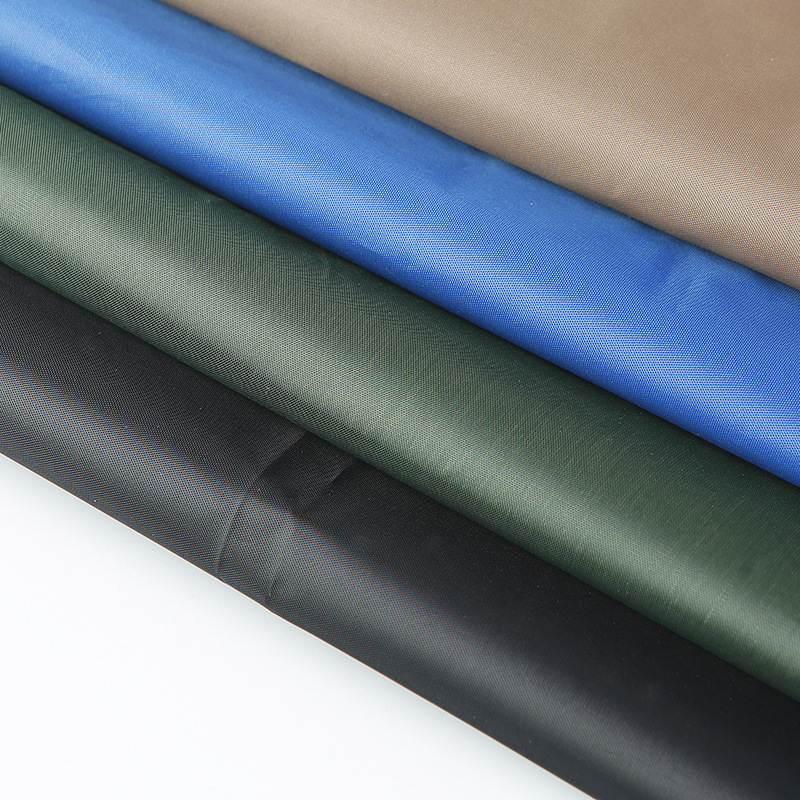 Spot Black Silk Full Blackout Polyester Taffeta 190t 210t Polyester Taffeta Shade Cloth Tent Umbrella Coated Silver Cloth