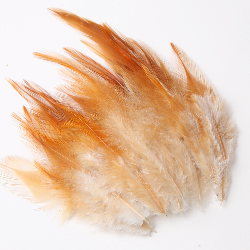 Lots of in stock diy color red pointed feather chicken feather accessories cat toy elastic ball feather material