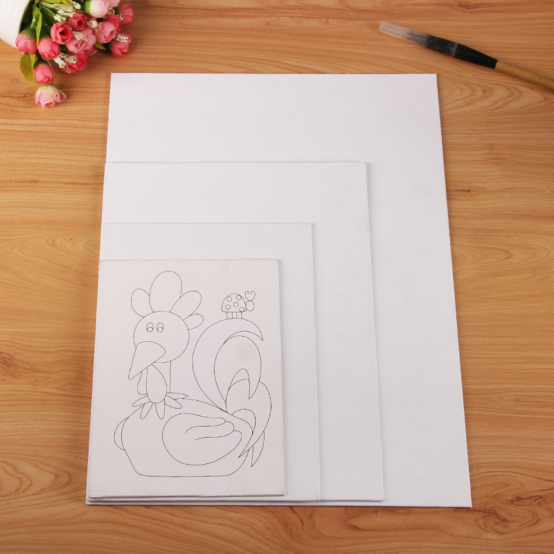 Oil Canvas Frame Painting Materials Practice Blank Color Drawing Board Texture Canvas Beginner Pigment Cotton Acrylic Picture Frame Wholesale