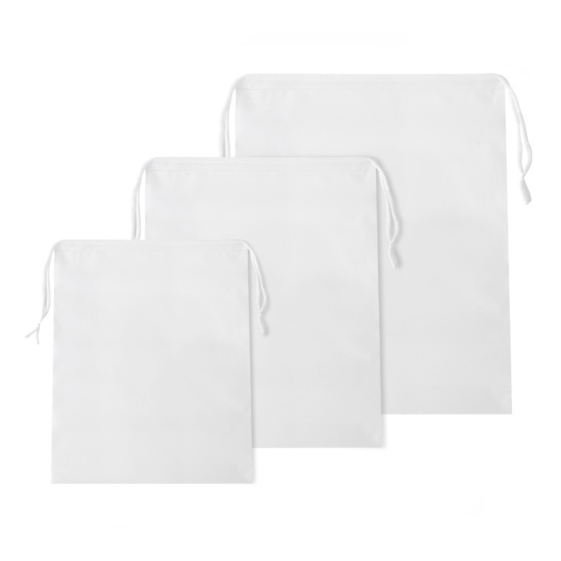 PE frosted waterproof travel storage bag underwear shoes clothes finishing bag thickened drawstring girdle storage bag